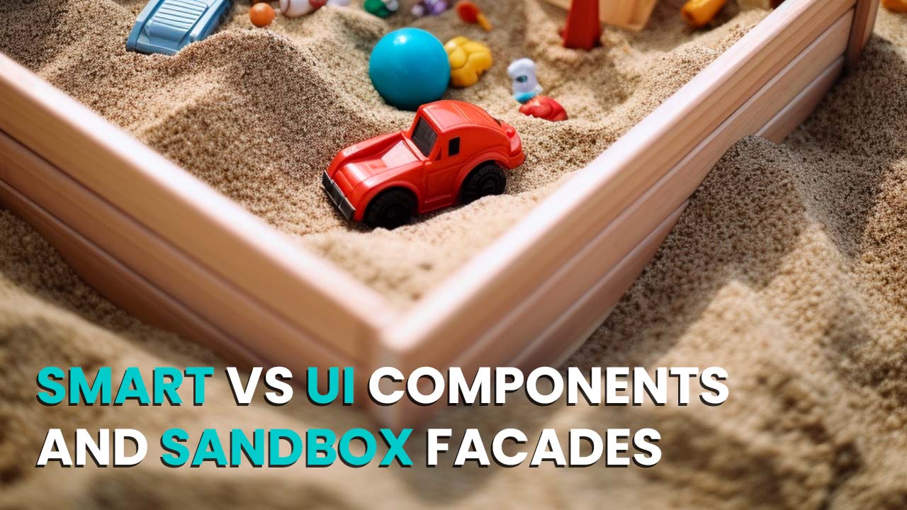 Smart components, ui components and Sandbox facades in Angular